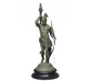 Antique Late 19th Century Cast Metal Indian Figural Lamp | Work of Man