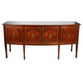 Late 18th C American Federal Hepplewhite Bowfront Mahogany Sideboard | Work of Man