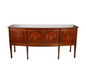 Late 18th C American Federal Hepplewhite Bowfront Mahogany Sideboard | Work of Man