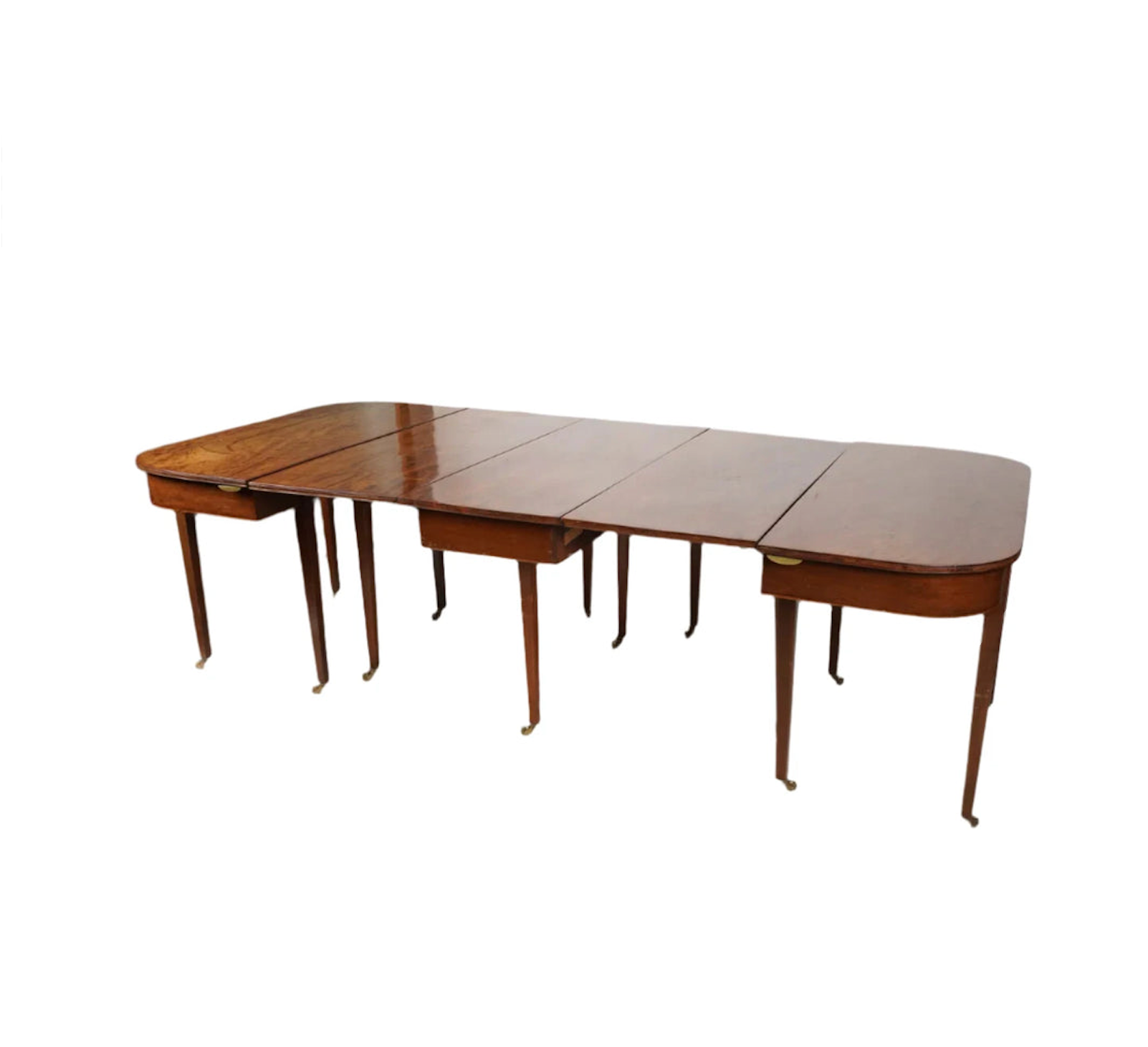 Rare Antique American Federal Plum Pudding Mahogany Banquet Table | Work of Man