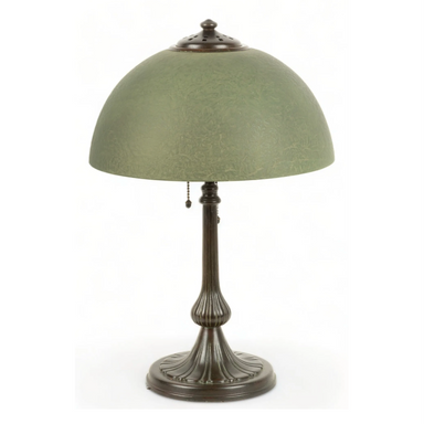 Handel Mosserine Chipped Glass Arts & Crafts Lamp | Work of Man