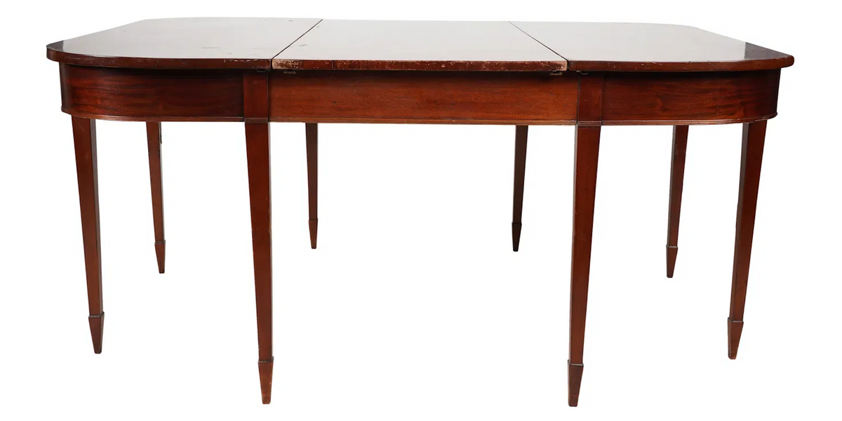 Antique 19th C American Federal Mahogany Dining Table | Work of