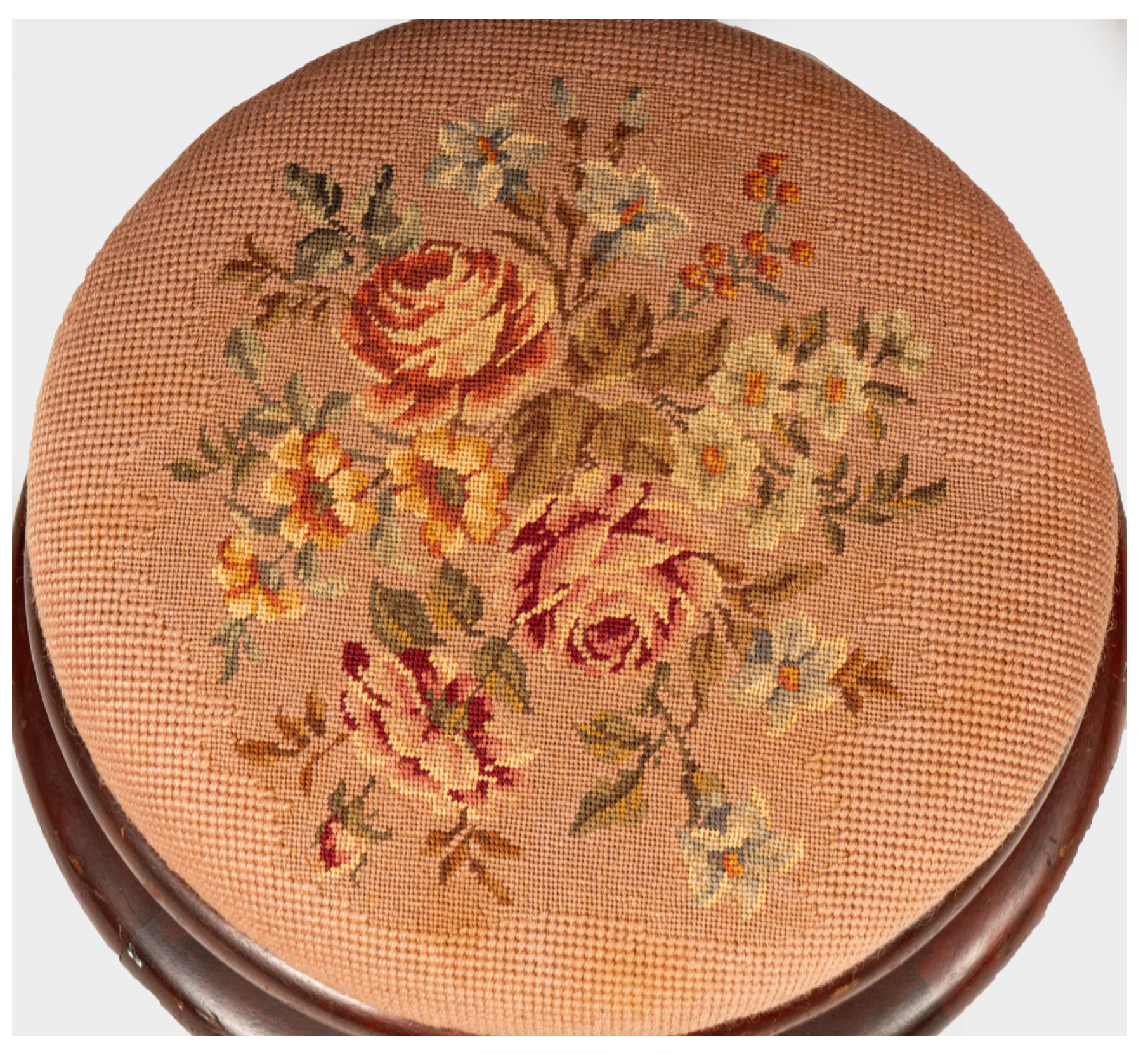 AF2-429: Antique His & Hers Pair Carved Walnut Victorian Style Parlor Chairs Early 20th Century