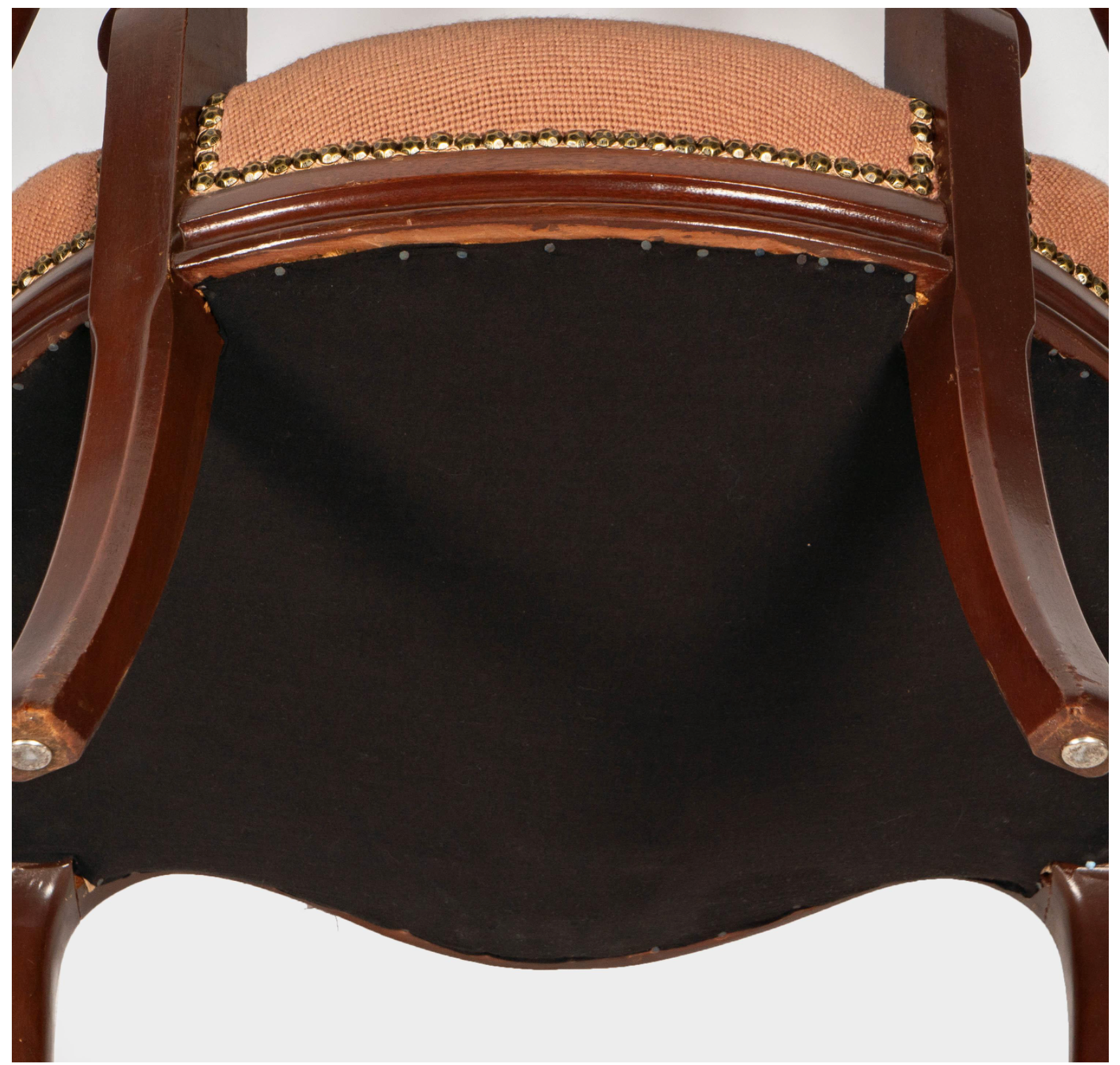 AF2-429: Antique His & Hers Pair Carved Walnut Victorian Style Parlor Chairs Early 20th Century