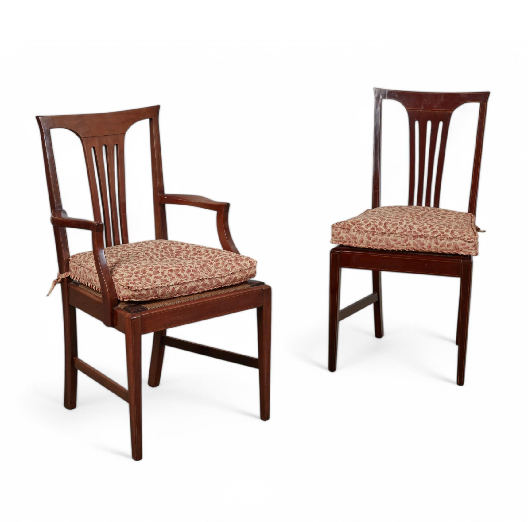 AF2-430: Antique Set of Eight American Federal Mahogany Dining Chairs Early 19th Century
