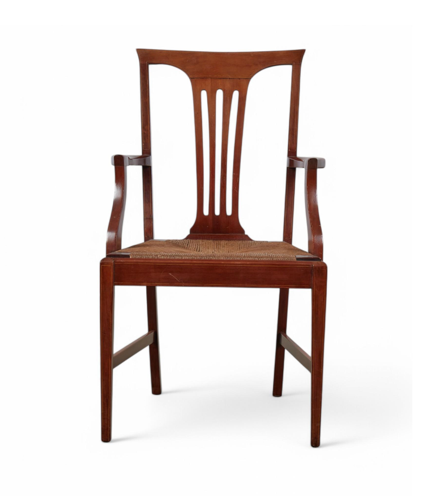 AF2-430: Antique Set of Eight American Federal Mahogany Dining Chairs Early 19th Century