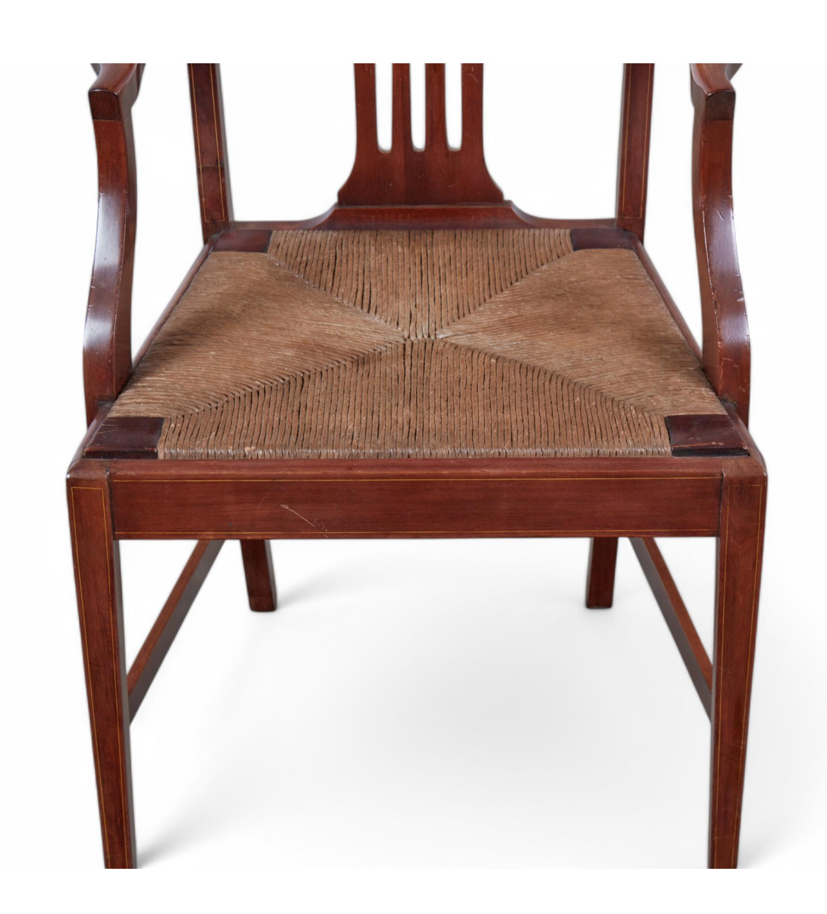 AF2-430: Antique Set of Eight American Federal Mahogany Dining Chairs Early 19th Century