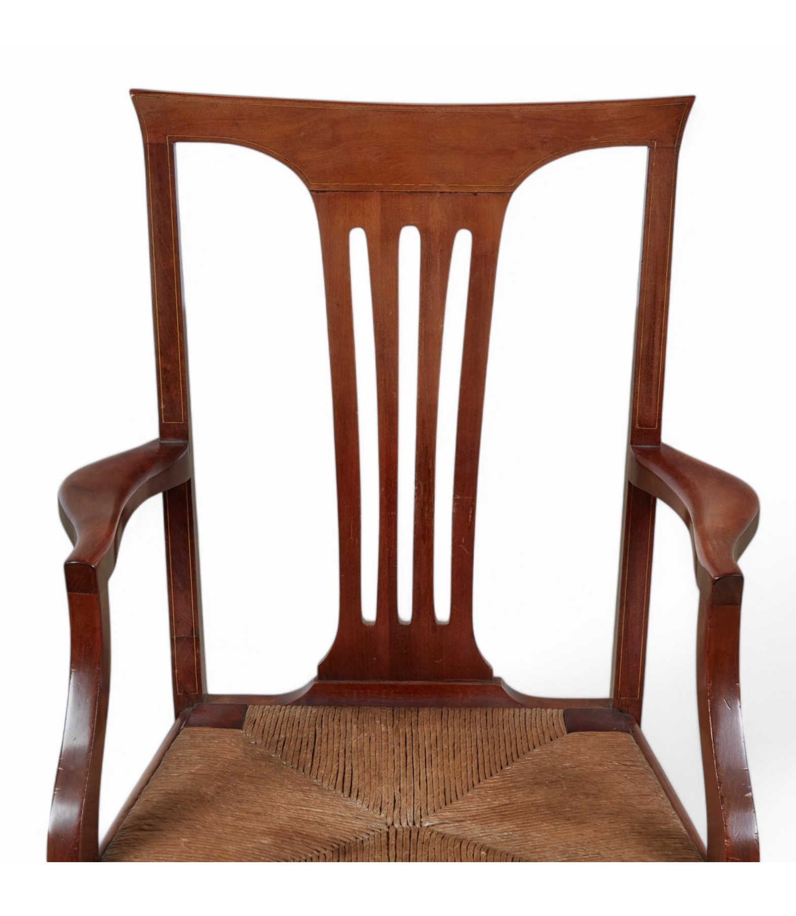 AF2-430: Antique Set of Eight American Federal Mahogany Dining Chairs Early 19th Century