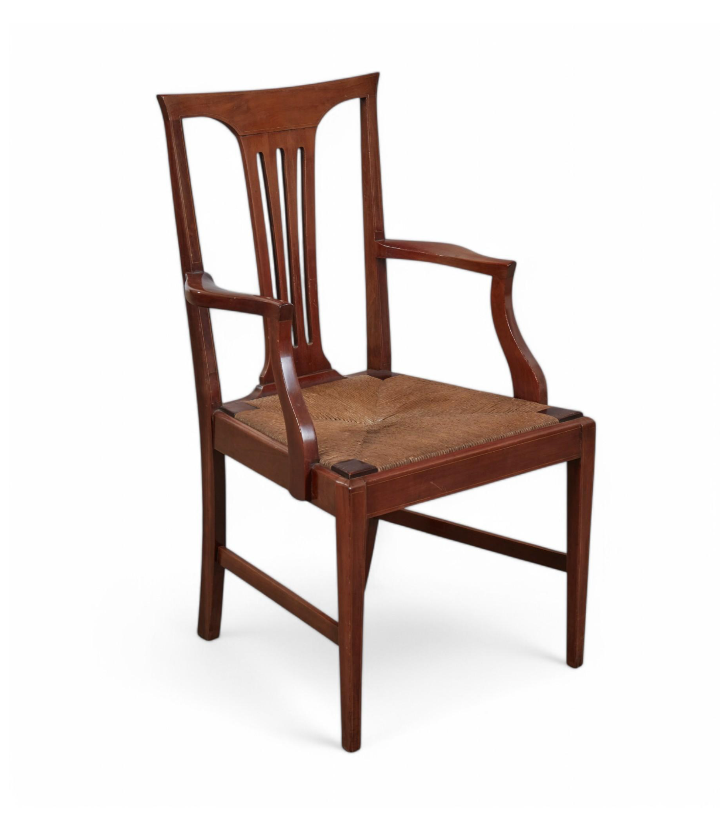 AF2-430: Antique Set of Eight American Federal Mahogany Dining Chairs Early 19th Century