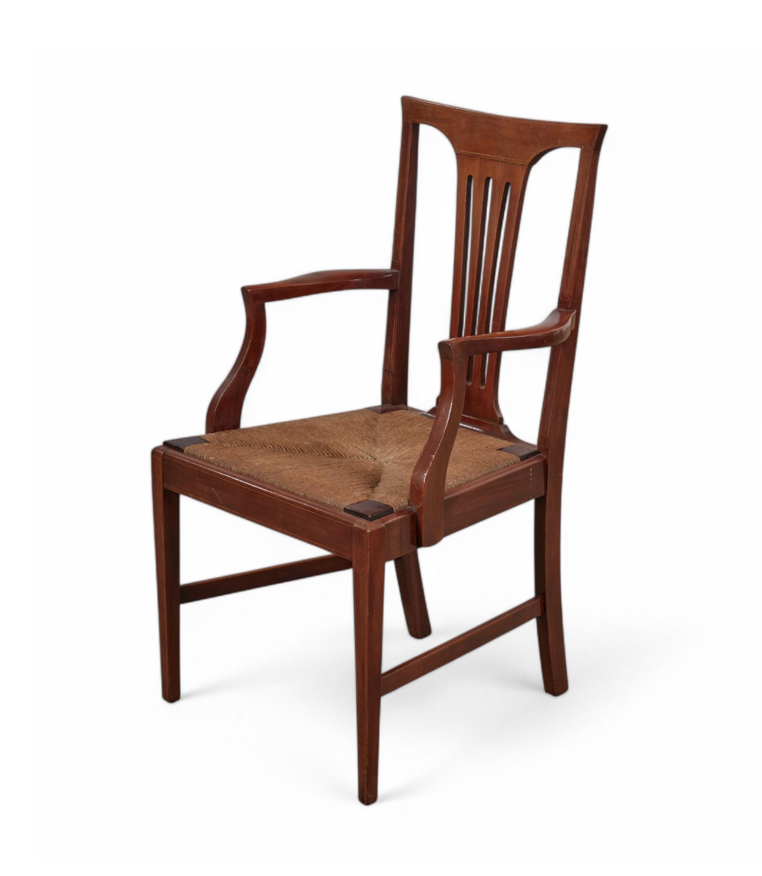 AF2-430: Antique Set of Eight American Federal Mahogany Dining Chairs Early 19th Century