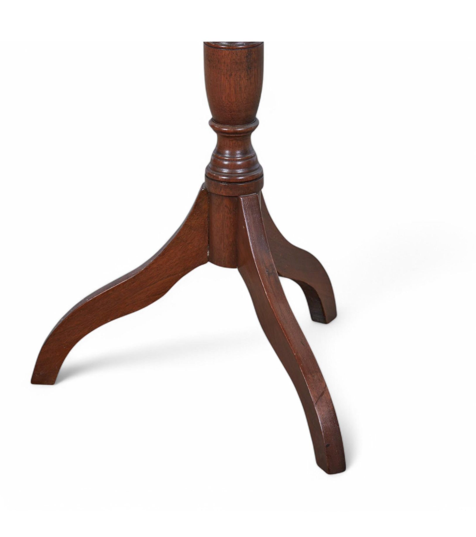 AF1-419: Antique American Federal Inlaid Walnut Tilt Top Candle Stand Early 19th Century