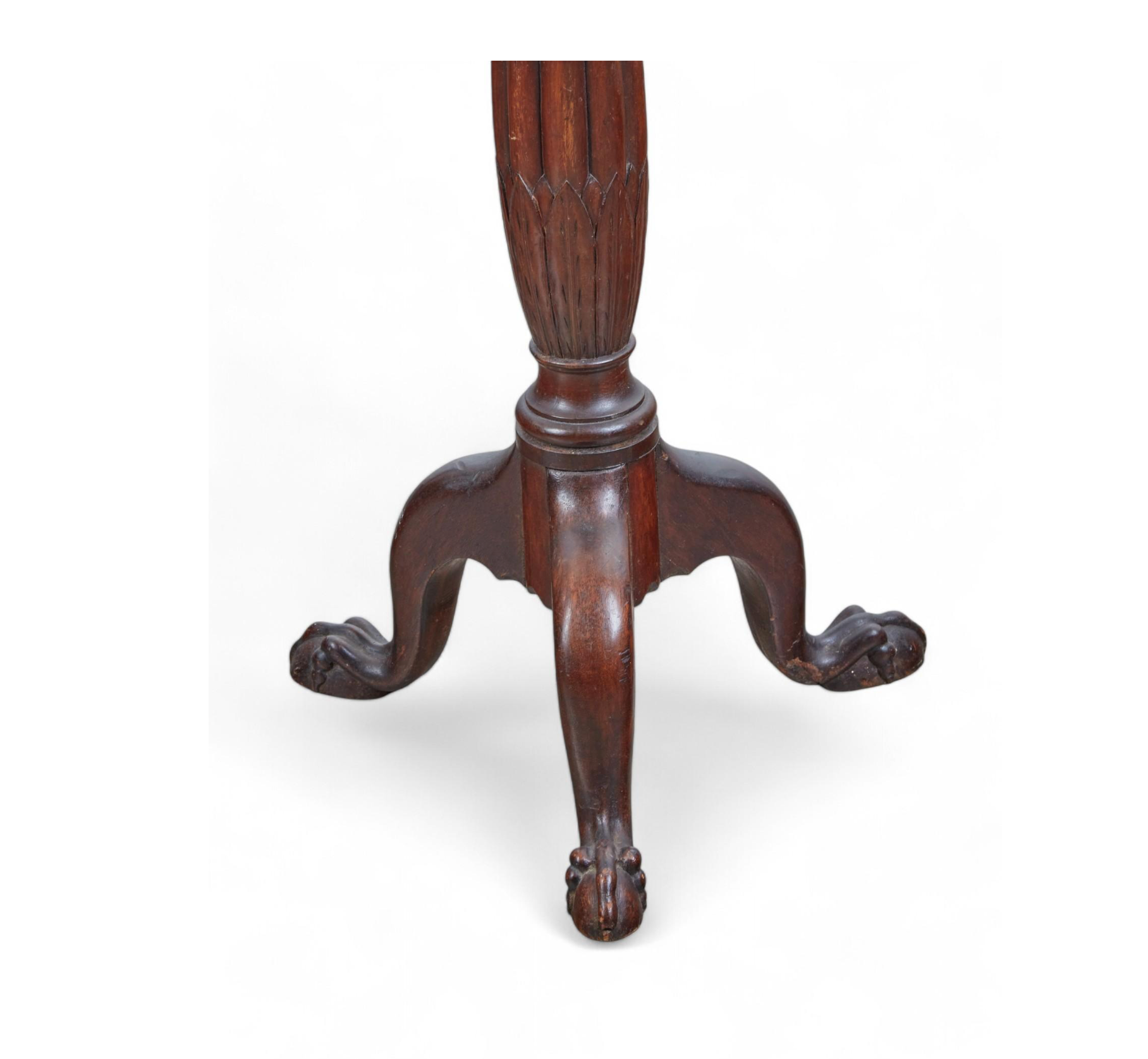 AF8-003: Antique Pair of George II English Mahogany Tall Pedestals Late 19th Century