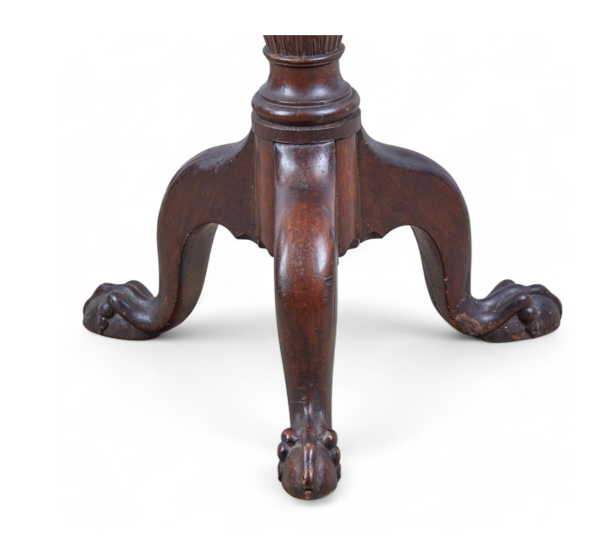 AF8-003: Antique Pair of George II English Mahogany Tall Pedestals Late 19th Century