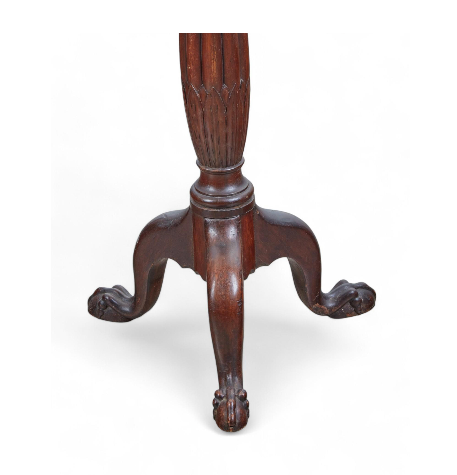 AF8-003: Antique Pair of George II English Mahogany Tall Pedestals Late 19th Century