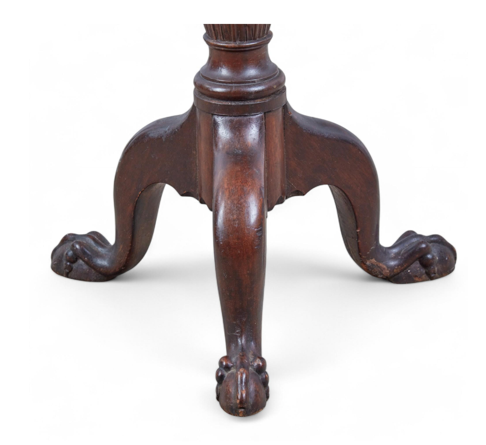 AF8-003: Antique Pair of George II English Mahogany Tall Pedestals Late 19th Century