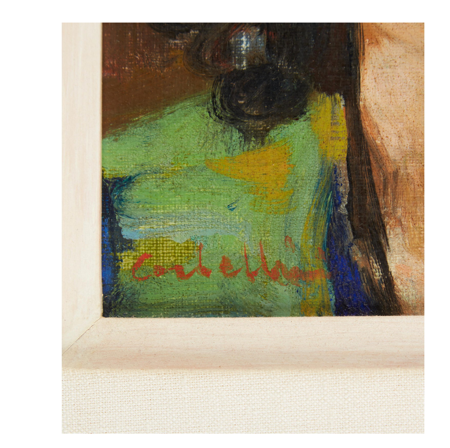 AW928: Luigi Corbellini Portrait of a Woman Oil on Canvas Painting