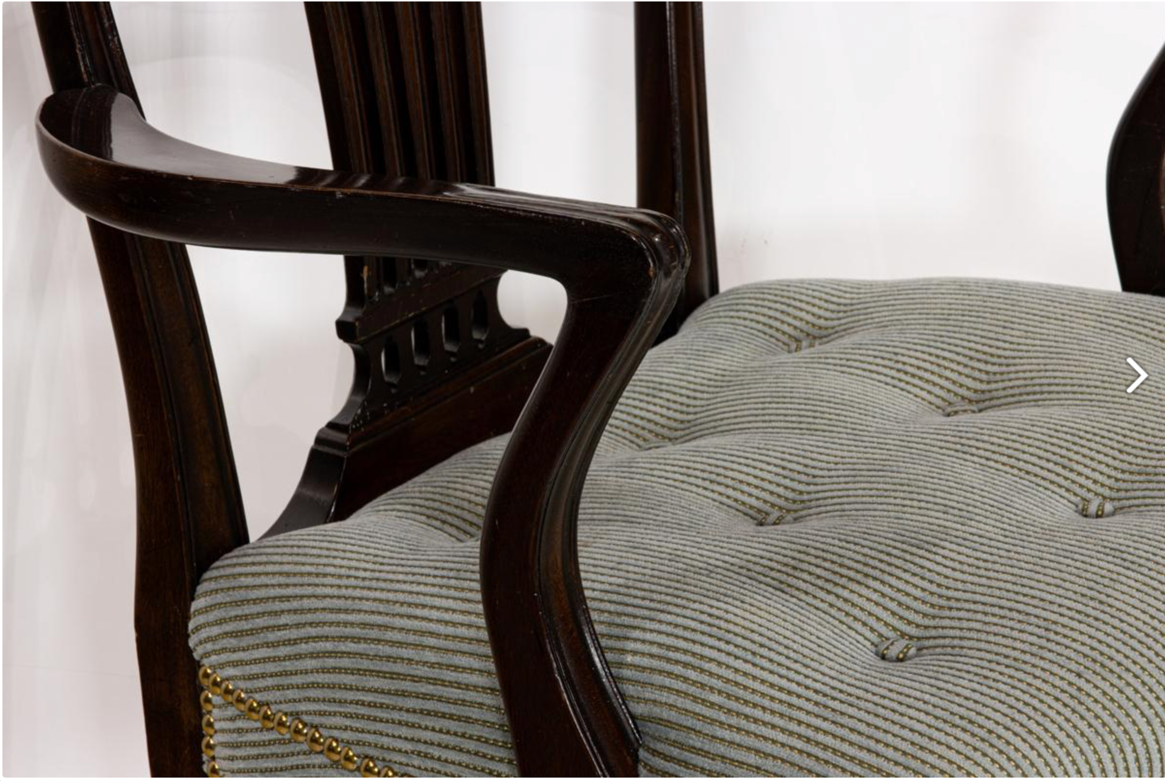 AF2-433: Antique Pair of Early 20th Century Georgian Mahogany Arm Chairs