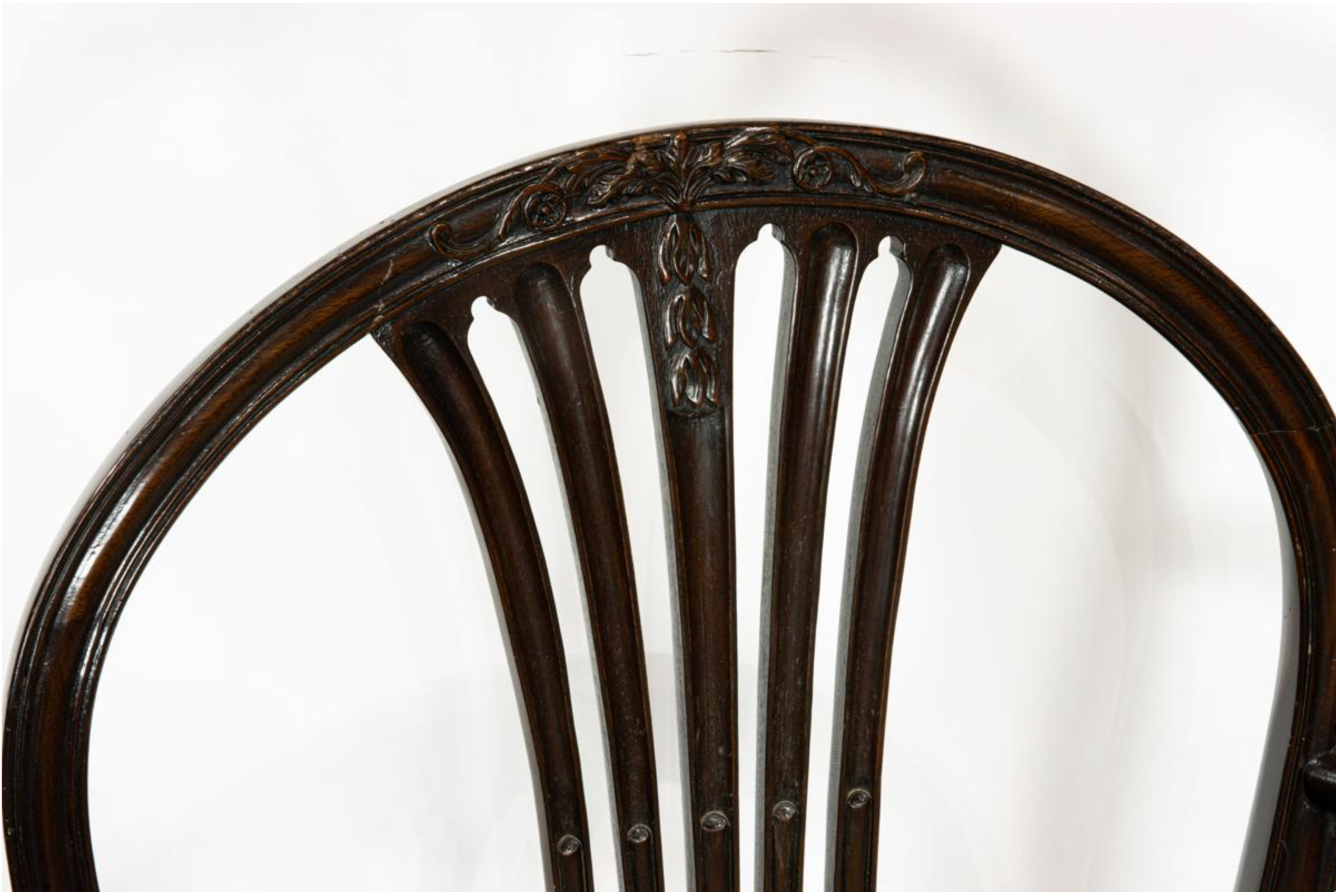 AF2-433: Antique Pair of Early 20th Century Georgian Mahogany Arm Chairs