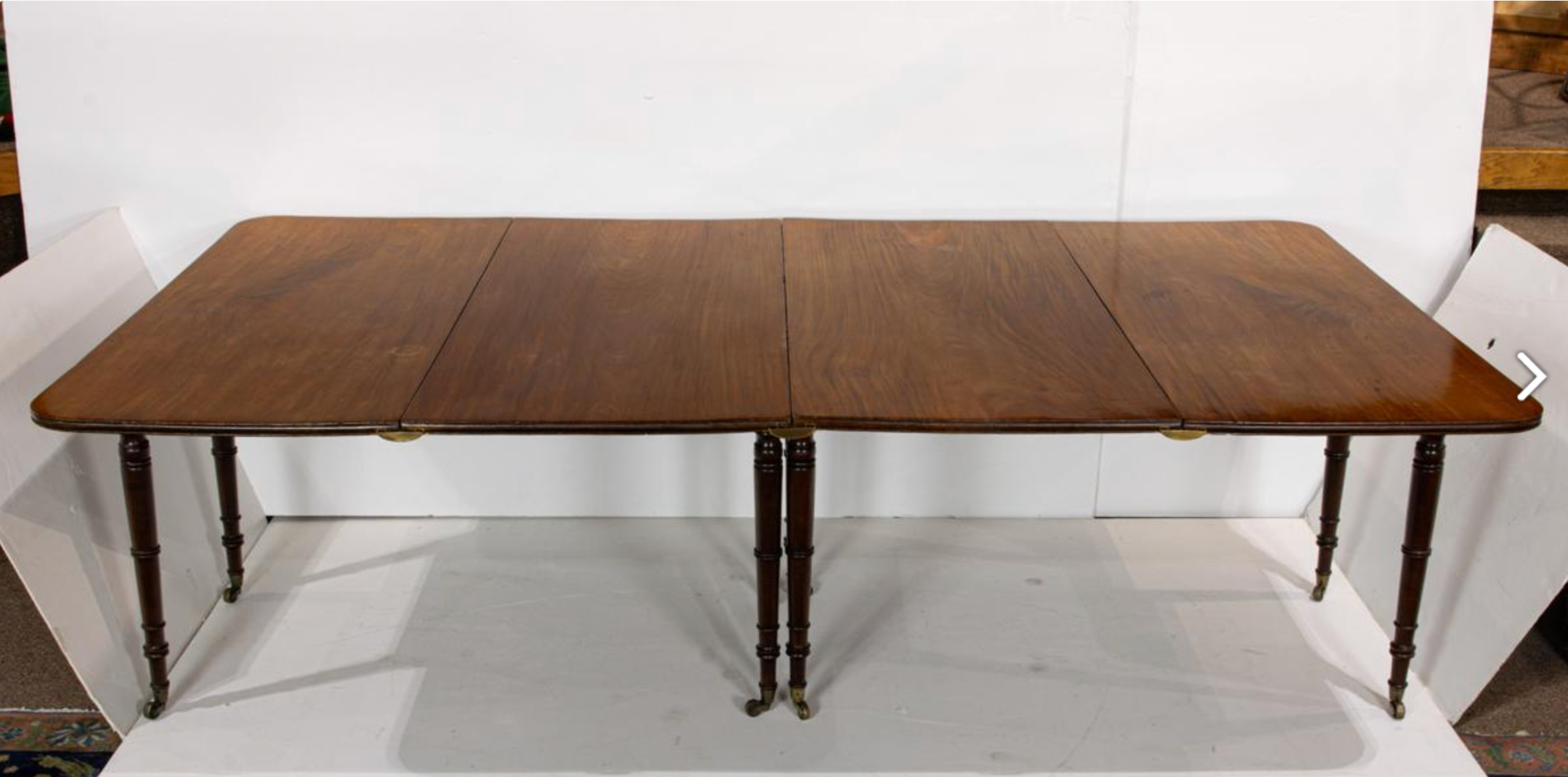 AF1-436: Antique English Regency Dining Table Early 19th Century