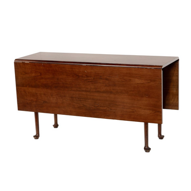 Antique American Federal Fruitwood Drop Leaf Table Early 19th Century | Work of Man