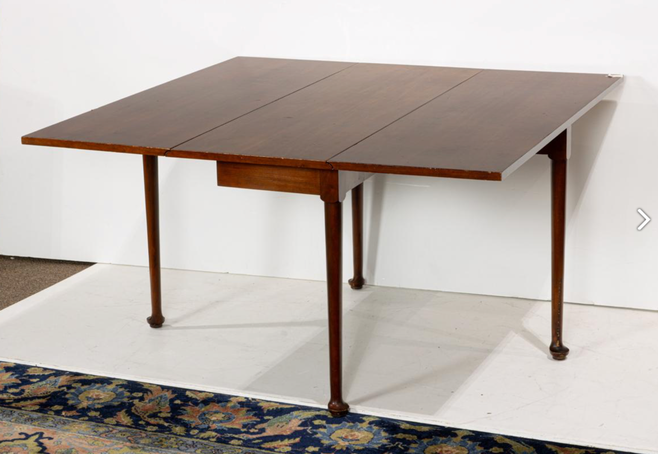 AF1-437: Antique American Federal Fruitwood Drop Leaf Table Early 19th Century