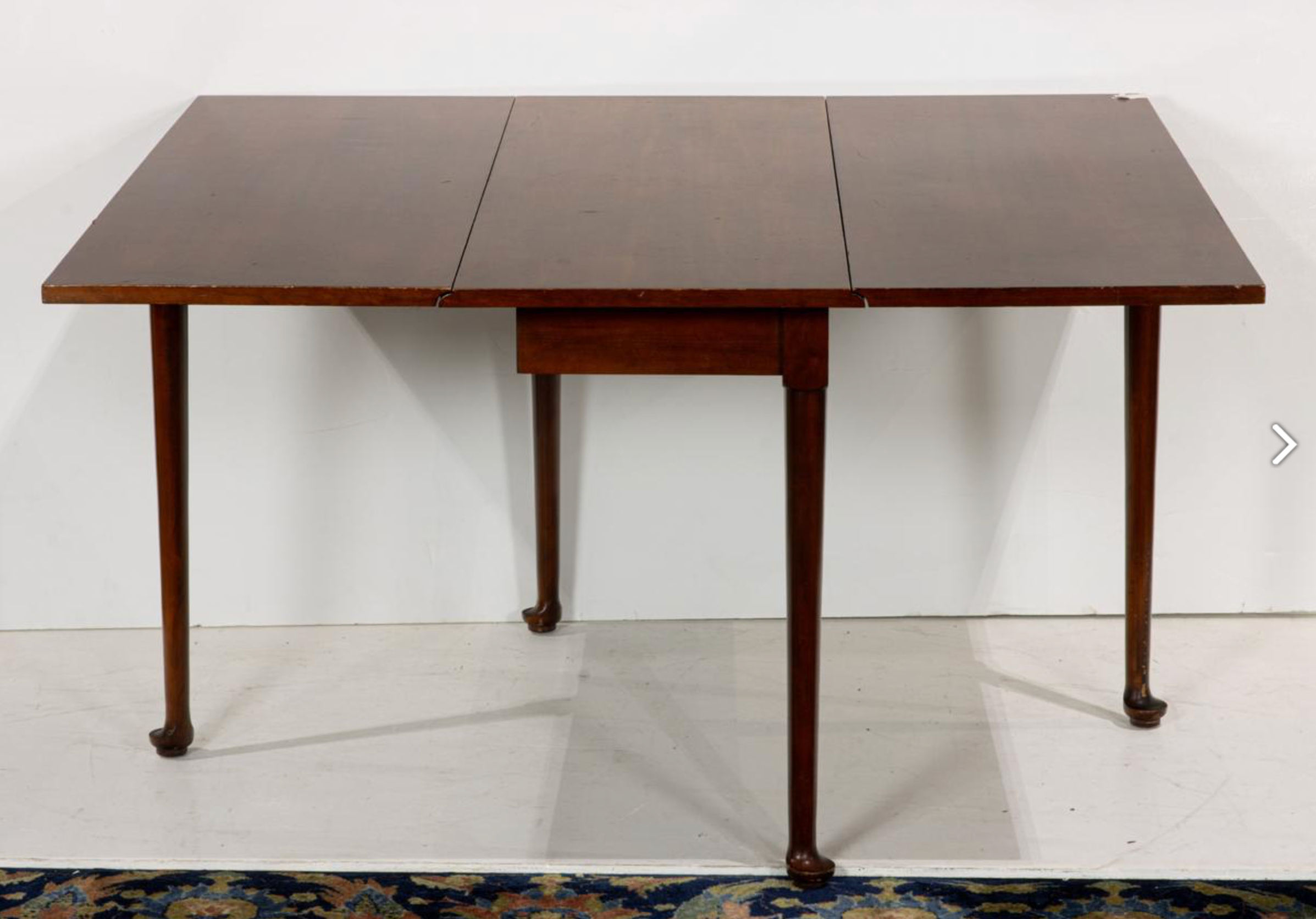 AF1-437: Antique American Federal Fruitwood Drop Leaf Table Early 19th Century