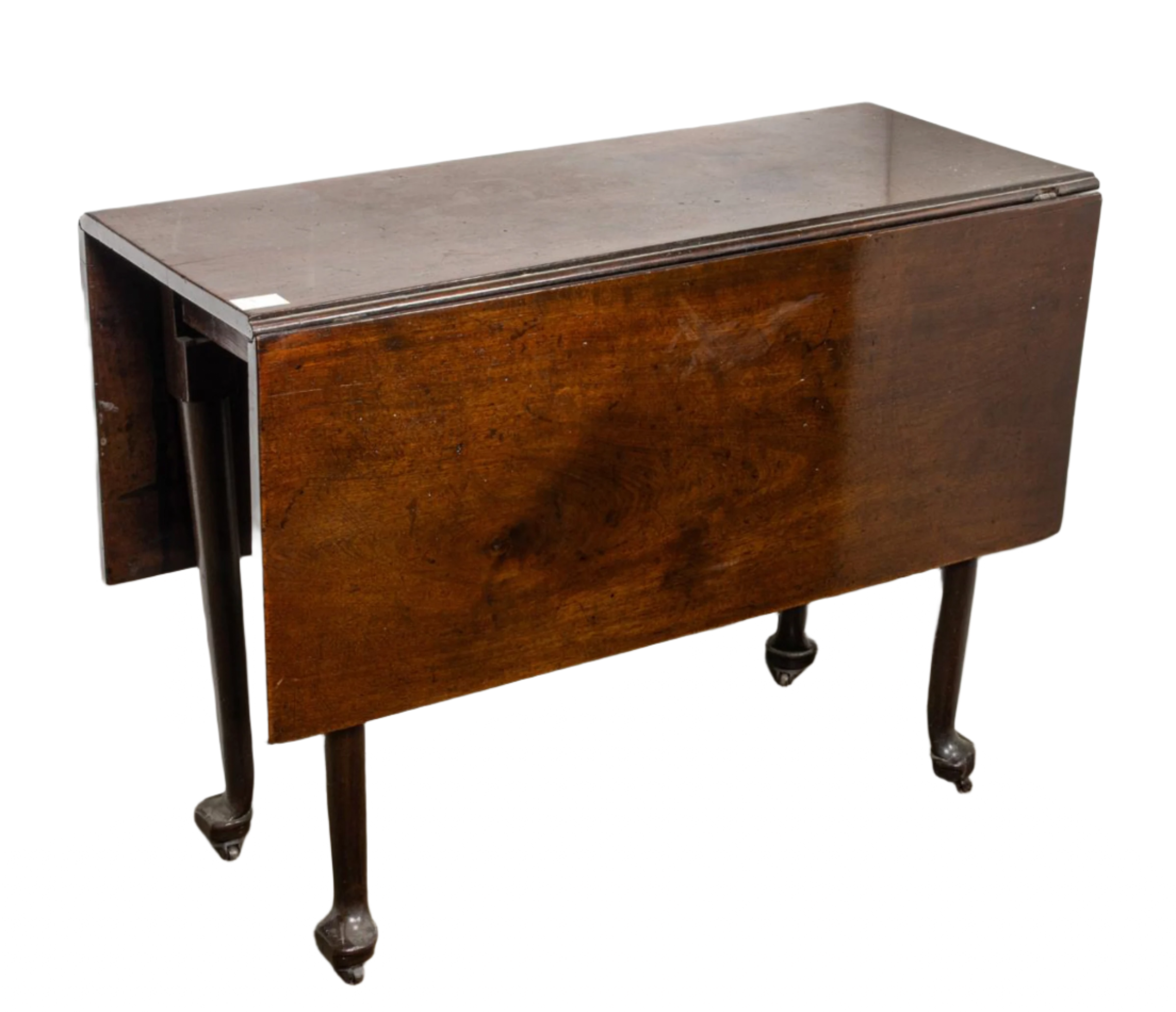 Antique English Mahogany Drop Leaf Table Early 19th Century | Work of Man