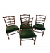 Antique Set of 4 American Federal Mahogany Ladder-Back Side Chairs Early 19th Century | Work of Man