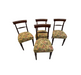 Antique Set of Four English Regency Mahogany Side Chairs Early 19th Century | Work of Man