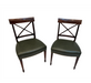 Antique Pair American Federal Mahogany Side Chairs Early 19th Century | Work of Man