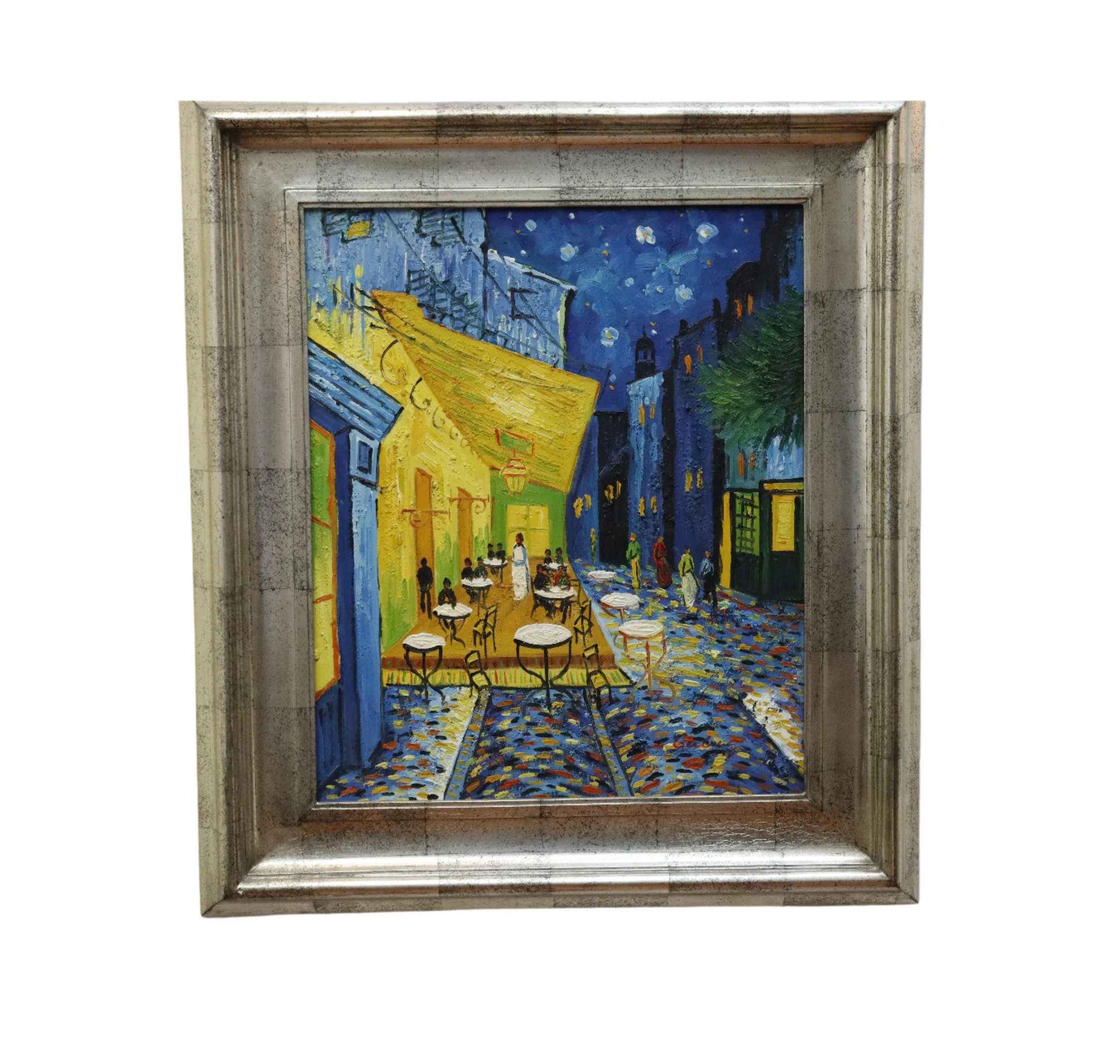 After Vincent Van Gogh's 1888 "Cafe Terrace at Night" Oil on Canvas Painting | Work of Man