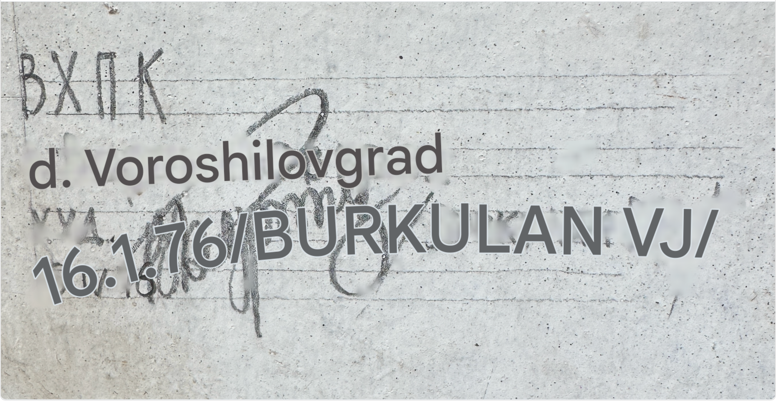 AW5-017: Soviet Era Avant Garde Architectural Rendering For Decorative Mosaic Glass Panel Luhansk Donbas Ukraine