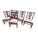 Antique Chippendale Carved Mahogany Set of Six Side Chairs Early 19th Century | Work of Man