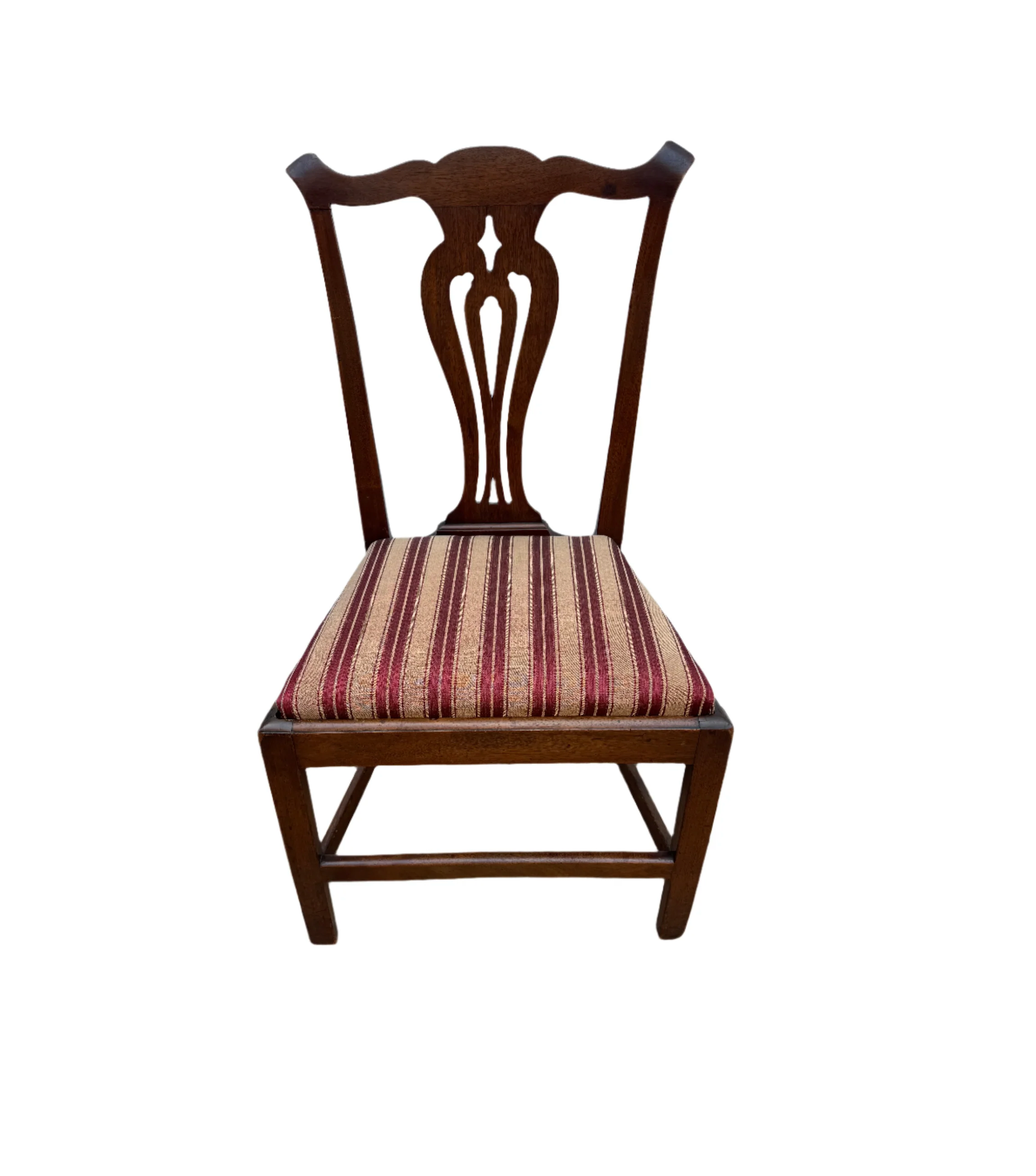 Antique American Chippendale Mahogany Side Chair Circa 1800 | Work of Man