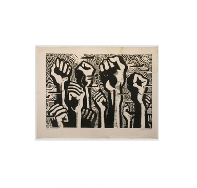 Linocut Chilean Revolution Commemorating September 11, 1973 | Work of Man