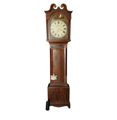 Antique Early 19th Century American Federal Mahogany Tall Case Clock | Work of Man