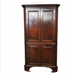 Antique American Mahogany Georgian Style Corner Cabinet Late 18th Century | Work of Man