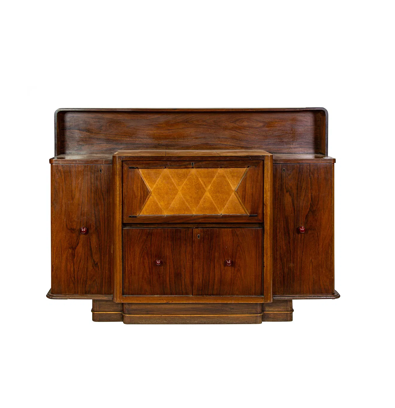 Osvaldo Borsani Designed Rosewood Bar Cabinet Circa 1950 | Work of Man