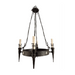 Spanish Colonial Revival Iron and Brass Four Light Chandelier By 20th Century Lighting | Work of Man