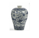 Chinese Blue and White Glazed Meiping Porcelain Vase | Work of Man