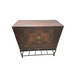 Antique Pair of Korean Elmwood Medicine Chests on Later Iron Stands | Work of Man