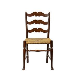 AF2-088: Vintage Georgian Ladder Back Side Chair Late 20th Century