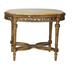 Antique Louis XVI Carved Gilt Wood Marble Top Oval Salon Side Table Late 19th Century | Work of Man