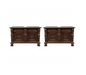 Antique Pair of Renaissance Revival Highly Carved Oak Coffers Circa 1913 | Work of Man