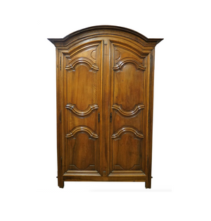 AF3-057: Antique 18th Century French Provincial Walnut Armoire