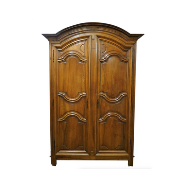 Antique 18th Century French Provincial Walnut Armoire | Work of Man