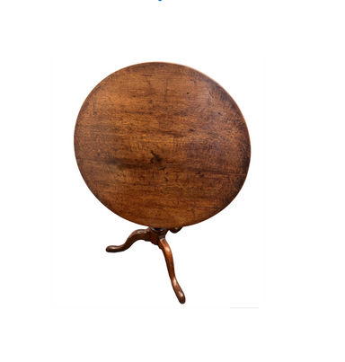 Antique George III Quarter Sawn Oak Tripod Table With Birdcage Late 18th Century | Work of Man