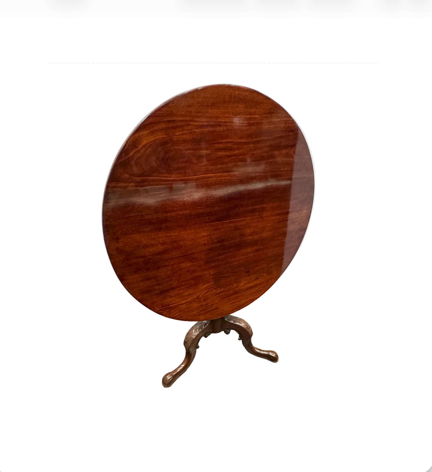Antique George III Mahogany Tilt Top Tripod Table Early 19th Century | Work of Man