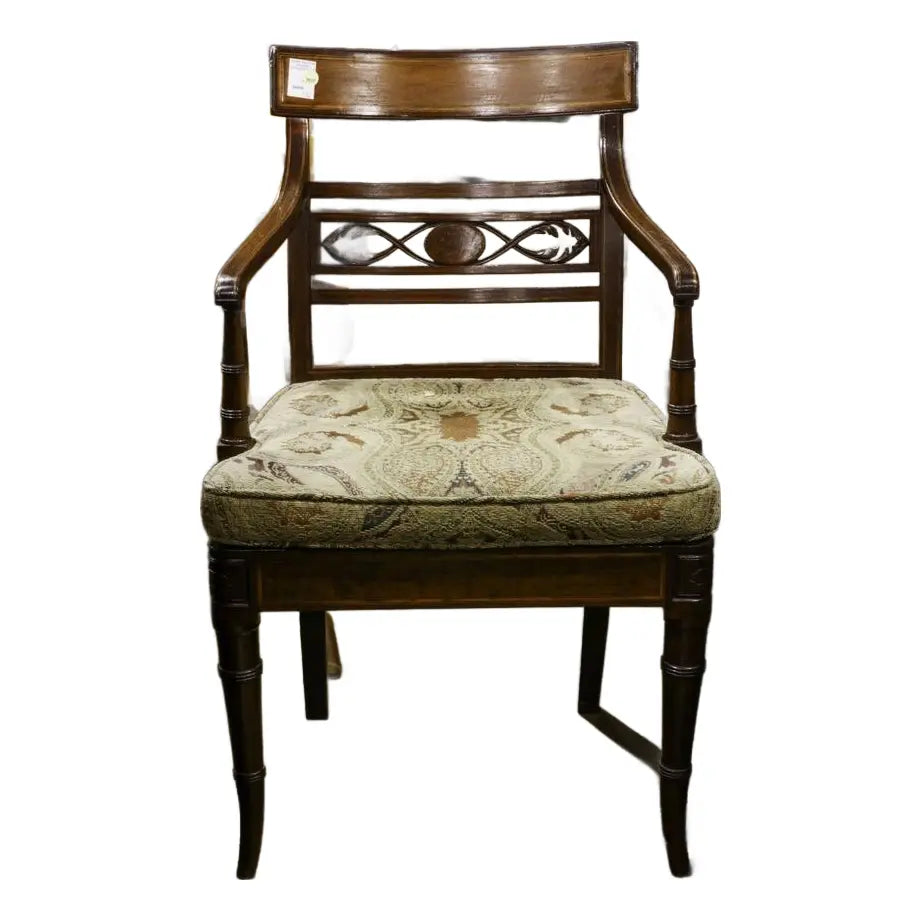 Antique American Federal Inlay Armchair Early 19th C | Work of Man ...