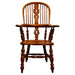 Antique Mid 19th Century Yew Wood & Elm American Sack Back Windsor Armchair | Work of Man